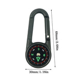 Camping Appliances: Compass Double Sided Portable Hiking Climbing Guide with Buckle Outdoor