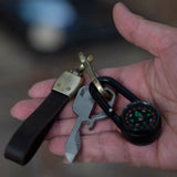 Camping Appliances: Compass Double Sided Portable Hiking Climbing Guide with Buckle Outdoor