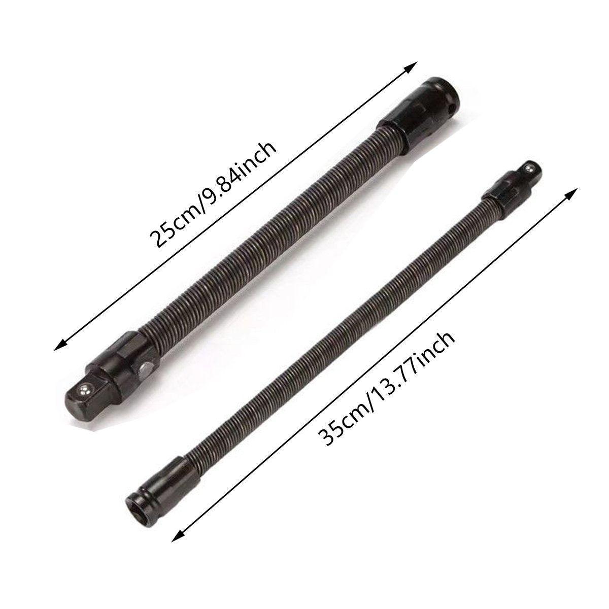 Hand Tools: 4pcs Electric Wrench Flexible Shaft Coupling Rod Spring Sleeve Universal Tool - 35cm