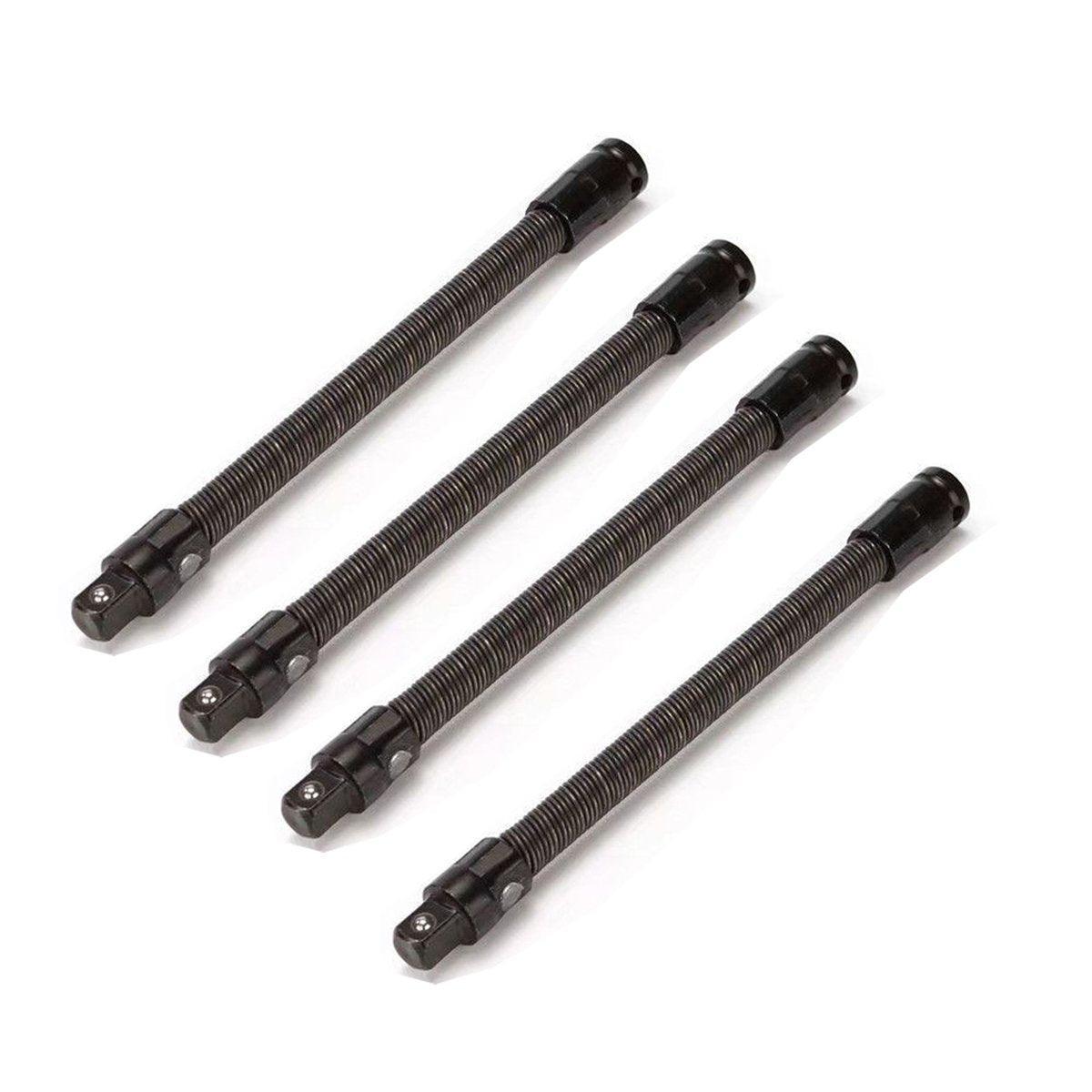 Hand Tools: 4pcs Electric Wrench Flexible Shaft Coupling Rod Spring Sleeve Universal Tool - 35cm