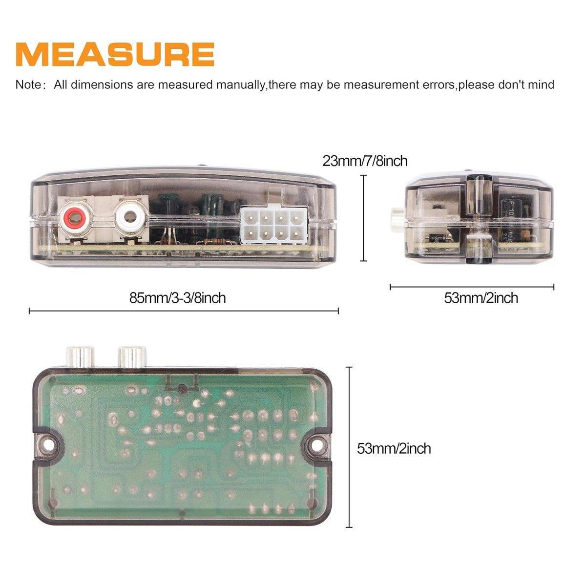 Automotive Parts: Car High to Low Frequency Converter Auto Stereo Line Speaker Level Adapter TD22