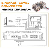 Automotive Parts: Car High to Low Frequency Converter Auto Stereo Line Speaker Level Adapter TD22