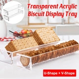 1PC Transparent Rectangular Biscuit Display Rack Food Dessert Wedding Cake Stand