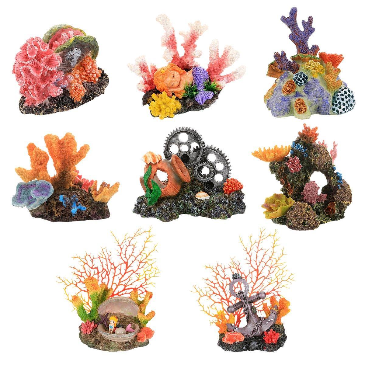 Aquarium Decor: Aquarium Resin Coral Decorations for Fish Tank Marine Simulation Micro Landscape - GH0740