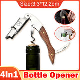 Drinkware: Multi Functional Wine Opener 4 In 1 Bottle Corkscrew Opener Wine Bar Tool Kit
