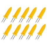 BBQ Tools: BBQ Corn Holders Set of 10 Reusable Stainless Steel Skewers for Kitchen and Grill