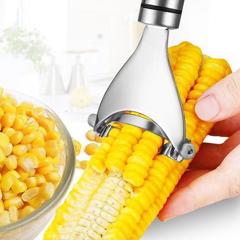 Kitchen Utensils: One-Step Corn Peeler Thresher Tools Kitchen Cob Kerneler Cutter Stripper Remover