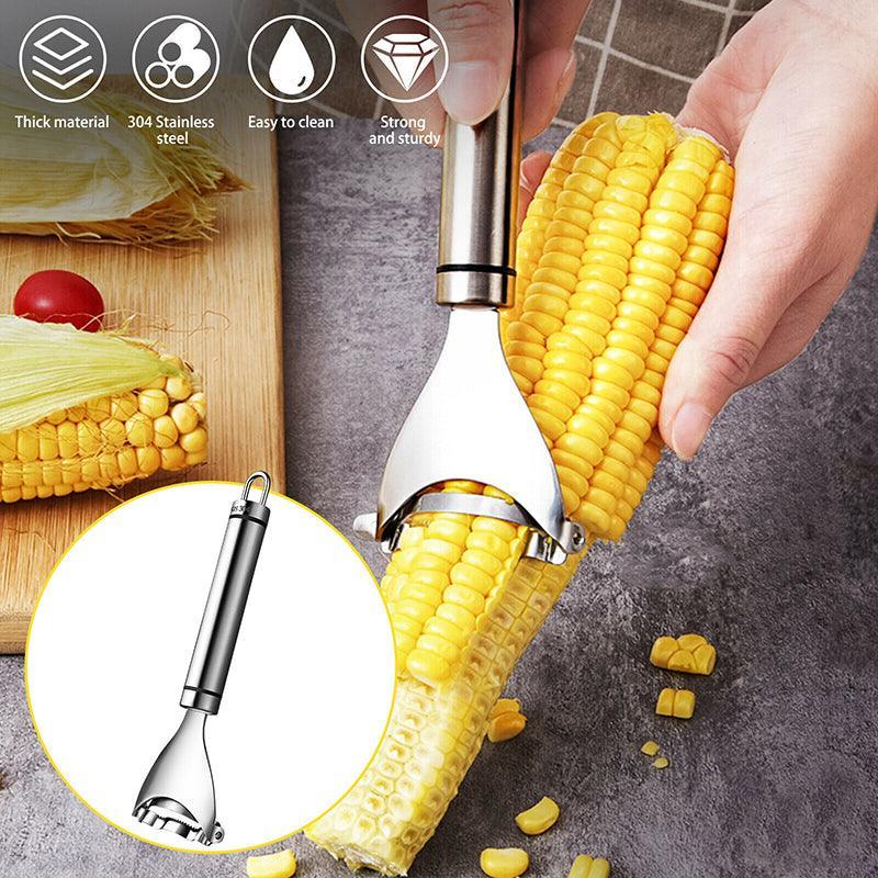 Kitchen Utensils: One-Step Corn Peeler Thresher Tools Kitchen Cob Kerneler Cutter Stripper Remover