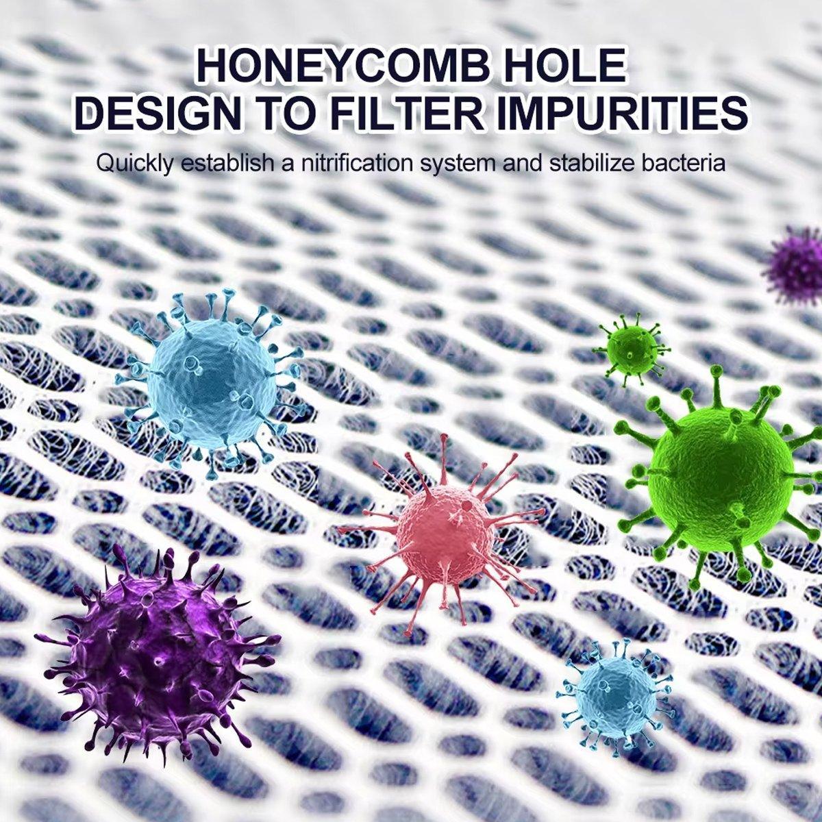 Aquarium Filters & Pumps: Aquarium 8D Filter Cotton Fish Tank Water Purification Sponge Material Pad