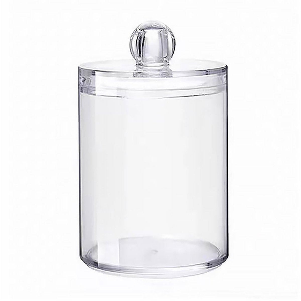 Pet Grooming Supplies: 4PCS Transparent Cotton Swabs Makeup Remover Pad Storage Box Household Organizer