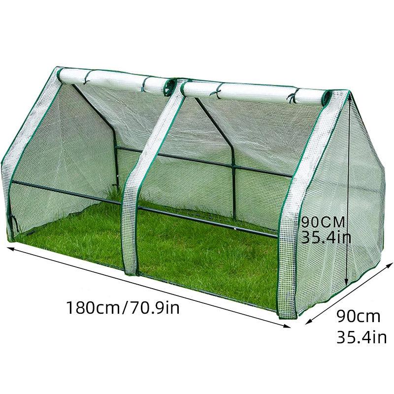 Gardening Tools: Greenhouse Cover Transparent Grid Garden Conservatory Plant Protection Tent