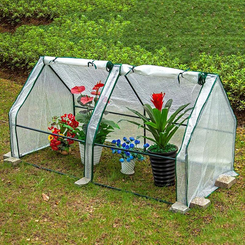 Gardening Tools: Greenhouse Cover Transparent Grid Garden Conservatory Plant Protection Tent