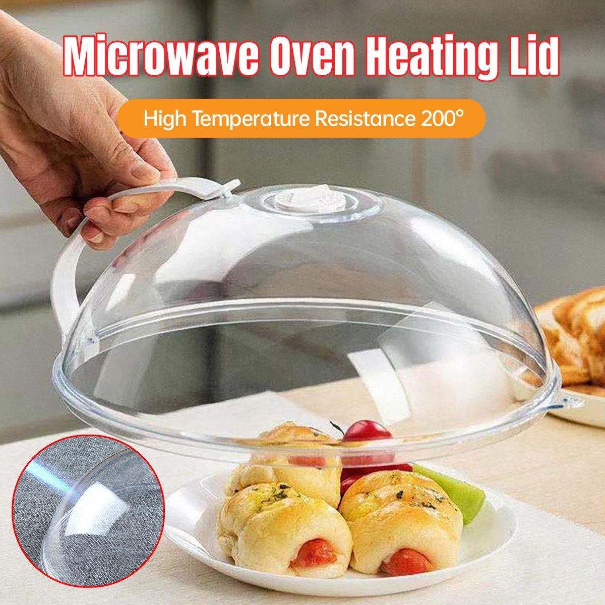 Food Storage: Microwave Safe Food Grade Plastic Splash Proof and Dustproof Heating Cover