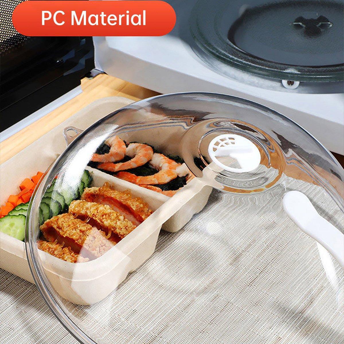 Food Storage: Microwave Safe Food Grade Plastic Splash Proof and Dustproof Heating Cover