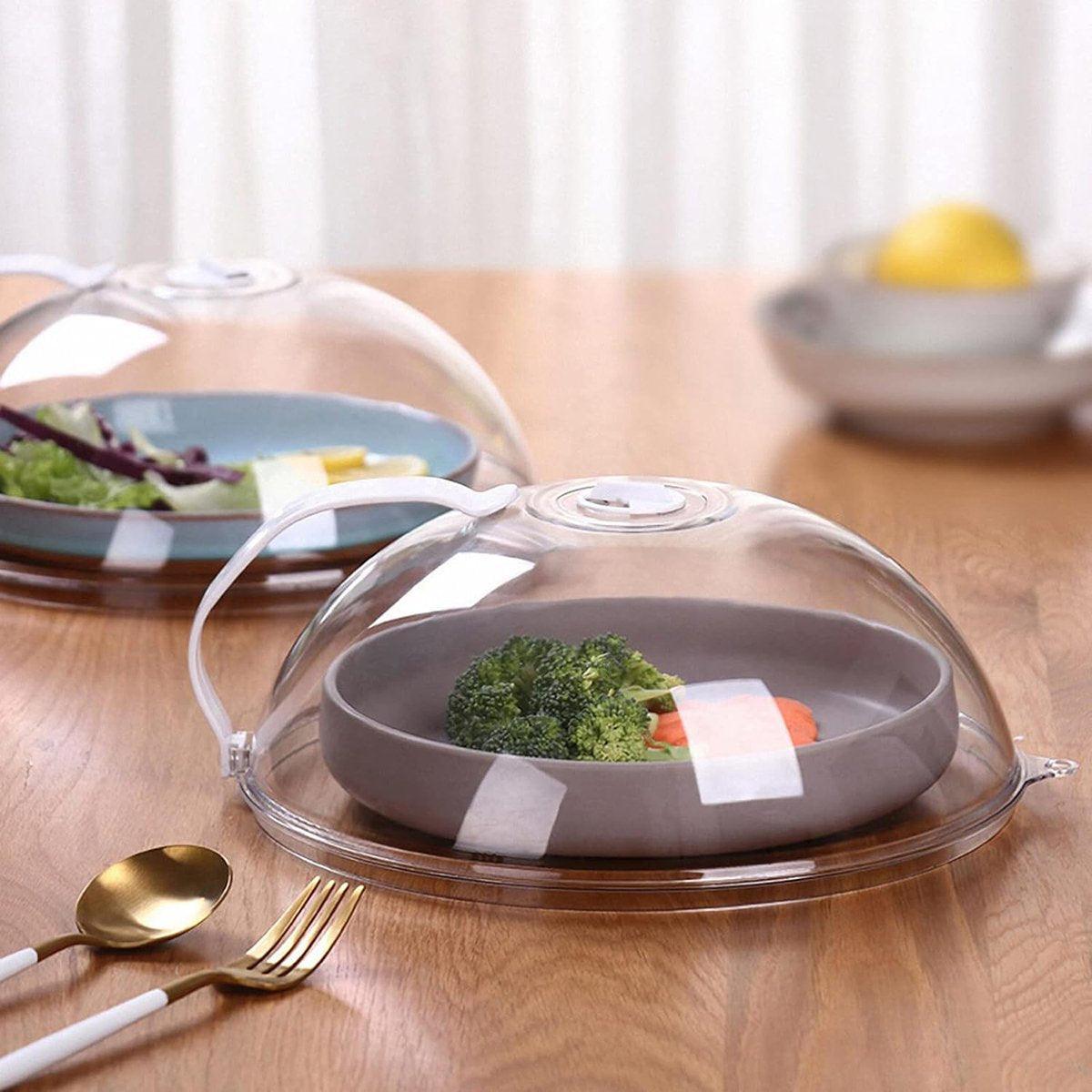Food Storage: Microwave Safe Food Grade Plastic Splash Proof and Dustproof Heating Cover