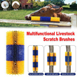 Pet Grooming Supplies: Multifunctional Livestock Brush Massage Scratching and Cleaning Rubbing Brush