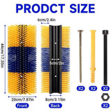 Pet Grooming Supplies: Multifunctional Livestock Brush Massage Scratching and Cleaning Rubbing Brush