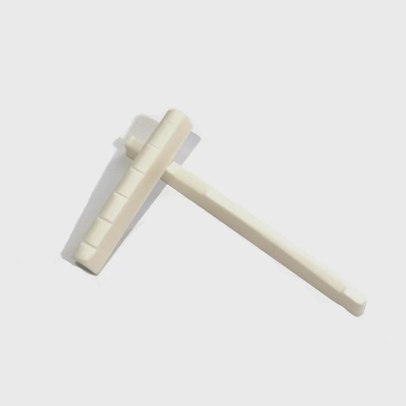 Guitars: Bone Acoustic Saddle Holder Display Nut Guitar Bridge and Strings End Rack