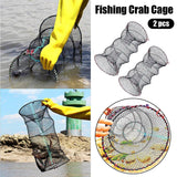 2PCS Shrimp Crab Lobster Fishing Net Fish Trap Cage for Carp Crucian Breeding