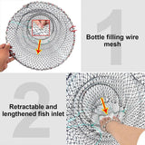 2PCS Shrimp Crab Lobster Fishing Net Fish Trap Cage for Carp Crucian Breeding
