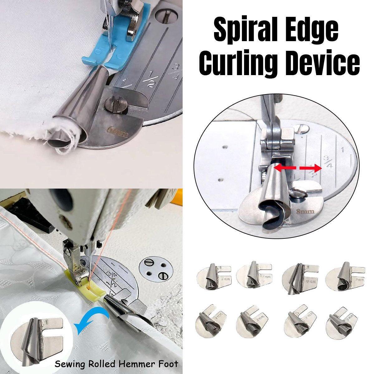 Arts & Crafts: Household Sewing Machine Attachment Spiral Flanger Towel Fabric Puller Tool