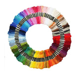 Arts & Crafts: 50/100 Colours Colourful Egyptian Cross Stitch Cotton Embroidery Threads - 50PCS (50 Colours)
