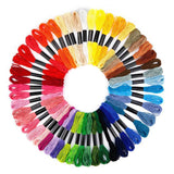 Arts & Crafts: 50/100 Colours Colourful Egyptian Cross Stitch Cotton Embroidery Threads - 50PCS (50 Colours)