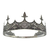 Novelty Gifts: Men Crown Headpiece Royal Vintage Metal Crown Gold Medieval King Costume Party