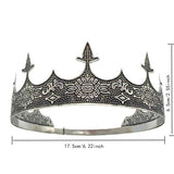 Novelty Gifts: Men Crown Headpiece Royal Vintage Metal Crown Gold Medieval King Costume Party