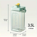 Novelty Gifts: Large Capacity 3.5L Cold Water Kettle Home Use Beverage Dispenser Jug Mug - White