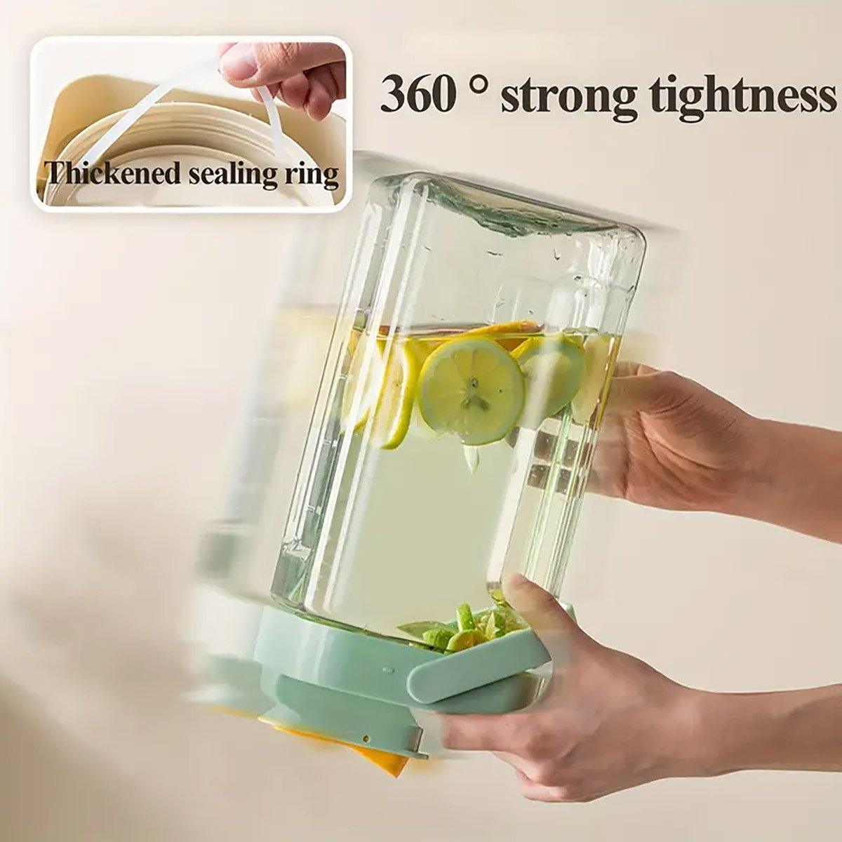 Novelty Gifts: Large Capacity 3.5L Cold Water Kettle Home Use Beverage Dispenser Jug Mug - White