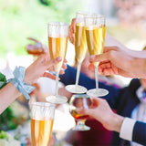 8pcs 180ml Plastic Champagne Glass Tall Wine Glass for Party Wedding Celebration