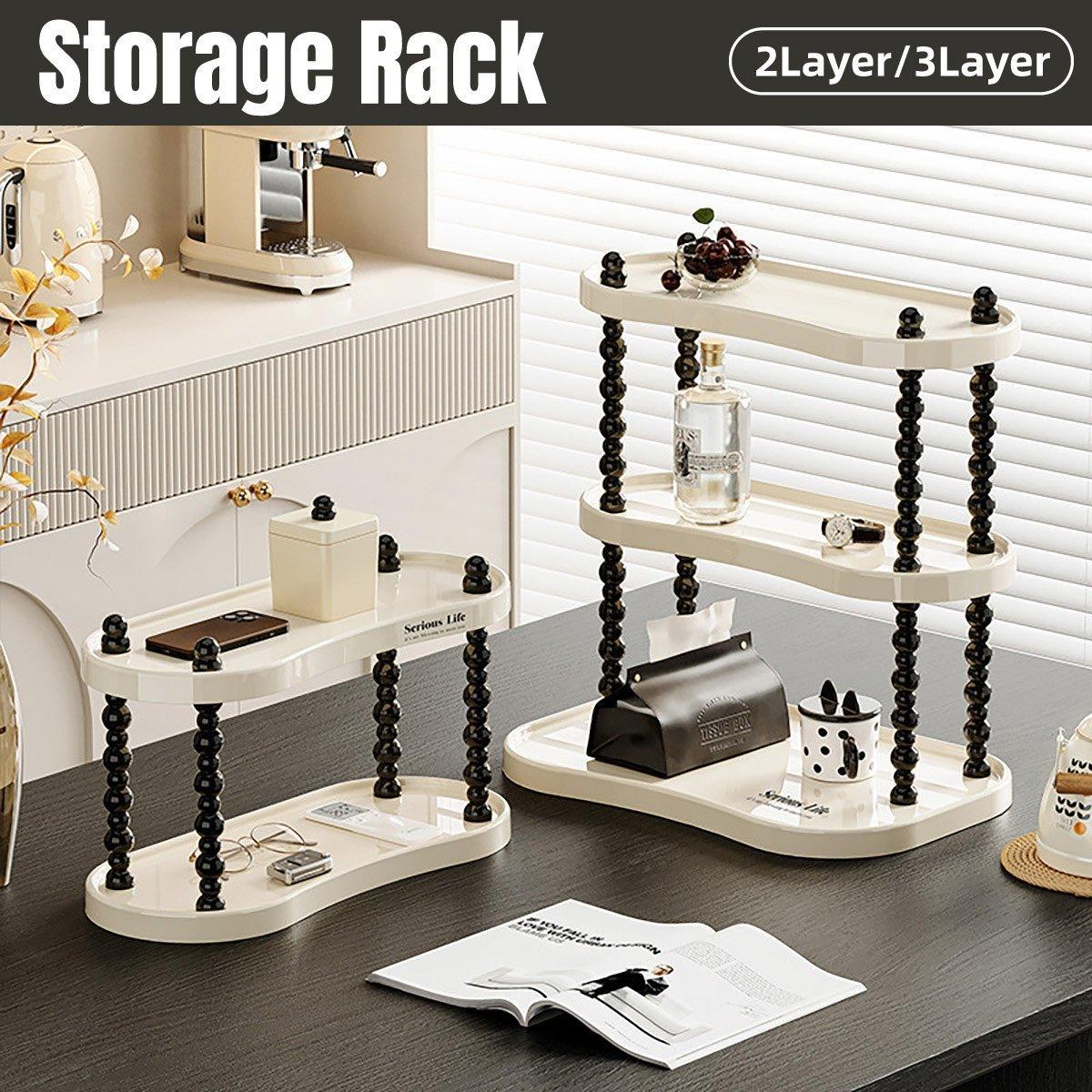 Storage Boxes: Cup Rack Mug Display Shelf Kitchen Organizer Bar Mug Holder Storage Stand - 3-Layer