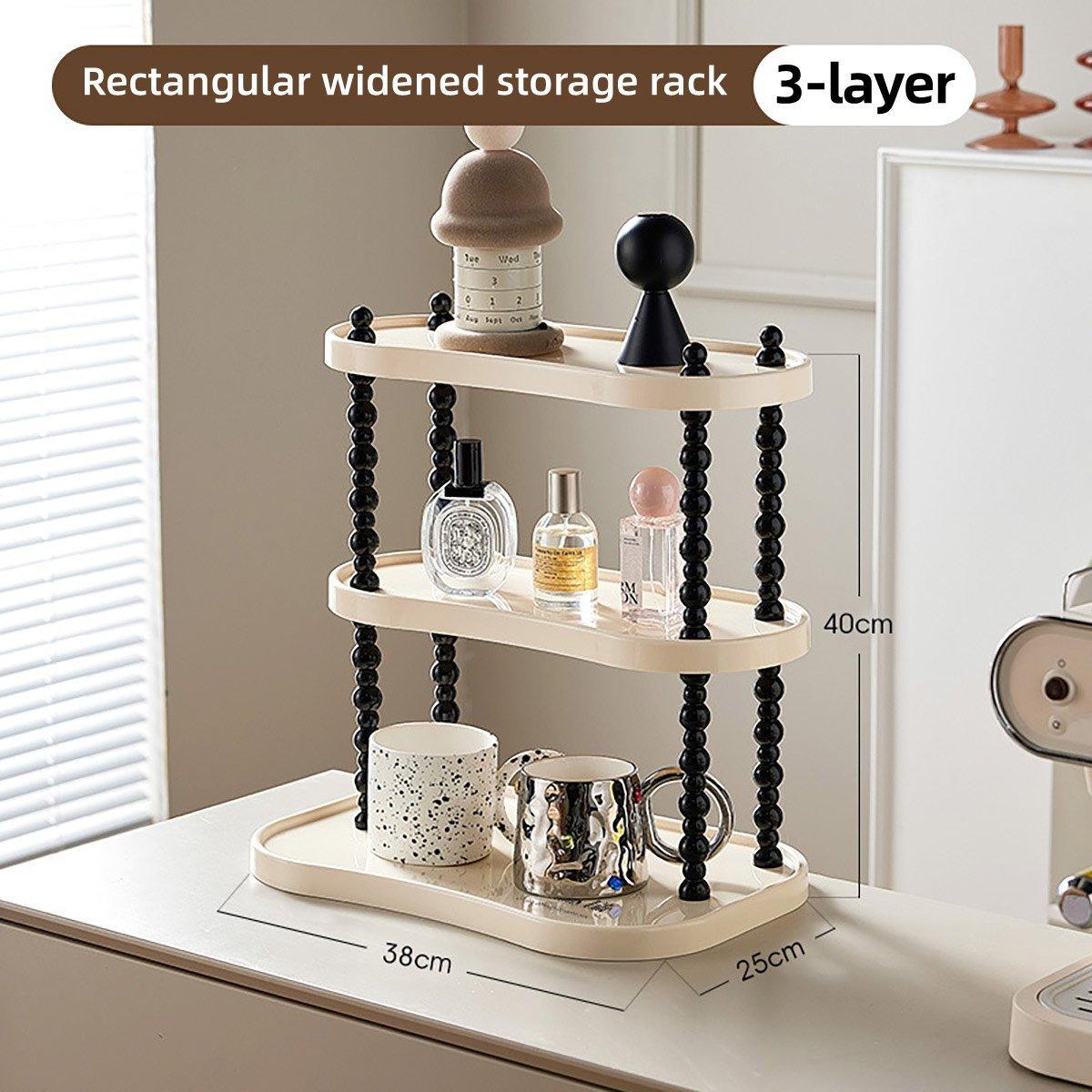 Storage Boxes: Cup Rack Mug Display Shelf Kitchen Organizer Bar Mug Holder Storage Stand - 3-Layer