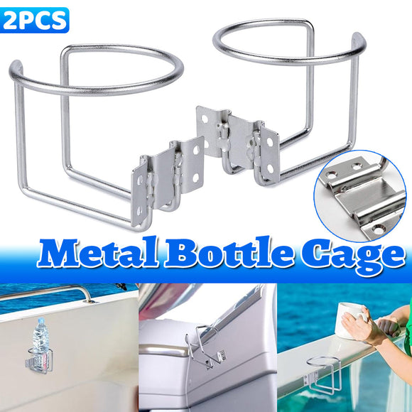 2pcs Cup Stainless Steel Boat Drink Holder Ring Holders Marine Car Truck Yacht