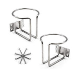 2pcs Cup Stainless Steel Boat Drink Holder Ring Holders Marine Car Truck Yacht