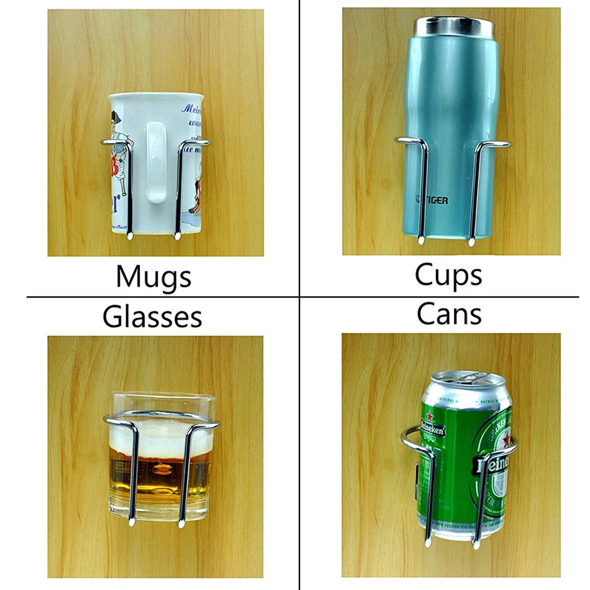 Automotive Decor: 2pcs Cup Stainless Steel Boat Drink Holder Ring Holders Marine Car Truck Yacht