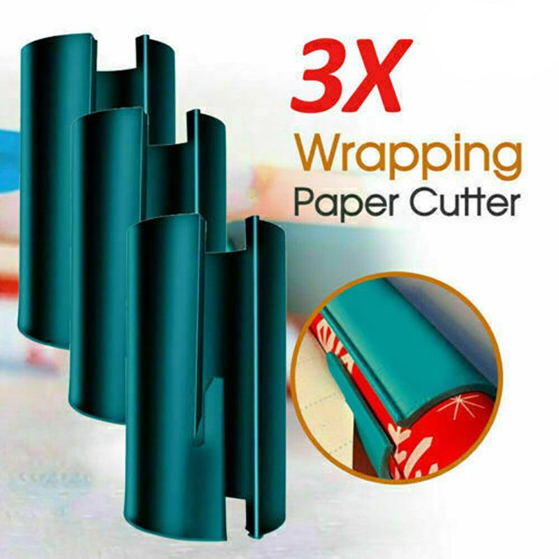Arts & Crafts: 3PCS Sliding Wrapping Paper Cutter Christmas Gift Roll Cutting Tool