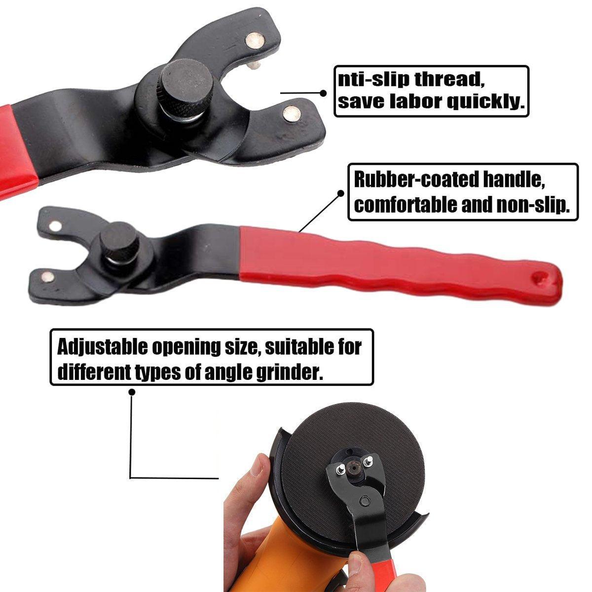 Hand Tools: Adjustable Pin Wrench Spanner 1040mm for Angle Grinder Rotary Tool Nut Removal