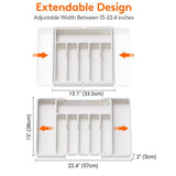 Toy Boxes: Portable Tableware Storage Box Telescopic Household Storage Tray Organizer