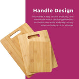 Kitchen Utensils: Household Cutting Board Set 3PCS Square Wooden Kitchen Chopping Boards For Food