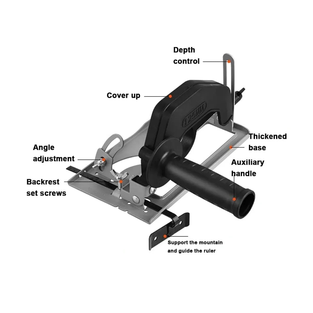 Angle Grinder Stand Cutting Base Cast Iron Bracket Holder Tool Accessories Kit