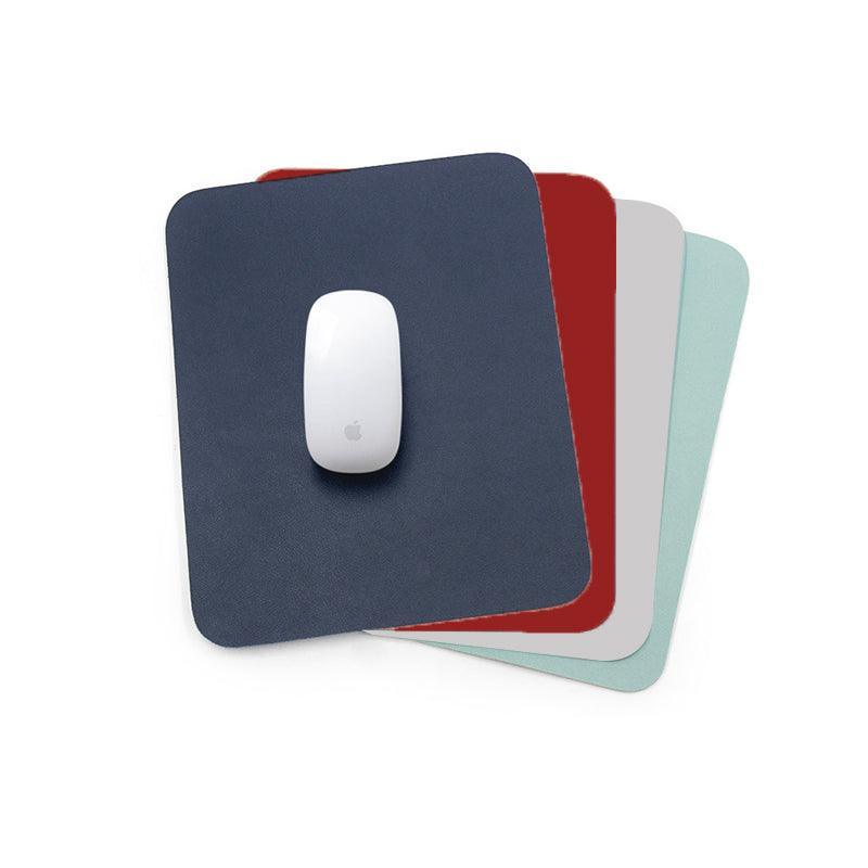 Mouse & Accessories: Leather Mouse Pad Gaming Waterproof Desk Mat 25 x 21cm Anti Slip - Dark Green
