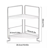 2 Tier Countertop Shelf Organizer Storage Rack for Kitchen Bathroom and Office