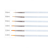 6X Extra Fine Detail Paint Brushes Art Miniatures Model Maker