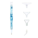 Hand Tools: 5D Resin Diamond Painting Pen Resin Point Drill Pens Cross Stitch Diy Craft Art - Blue