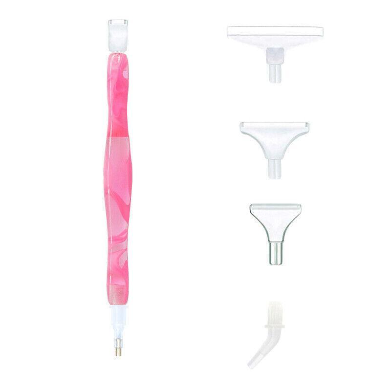 Hand Tools: 5D Resin Diamond Painting Pen Resin Point Drill Pens Cross Stitch Diy Craft Art - Blue