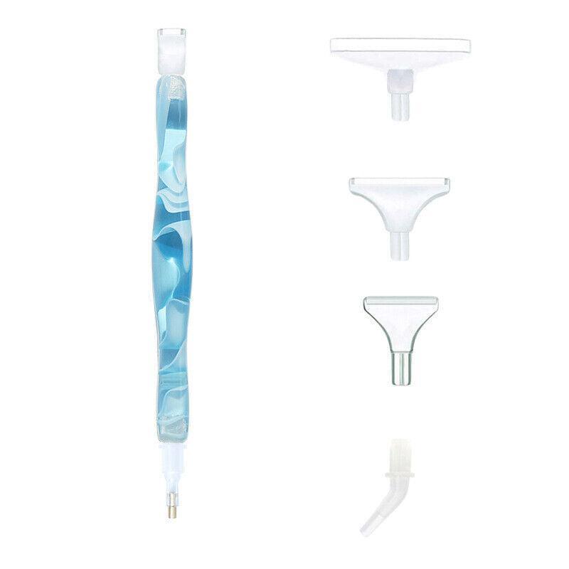 Hand Tools: 5D Resin Diamond Painting Pen Resin Point Drill Pens Cross Stitch Diy Craft Art - Navy