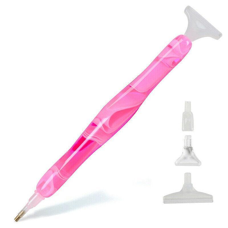 Hand Tools: 5D Resin Diamond Painting Pen Resin Point Drill Pens Cross Stitch Diy Craft Art - Purple