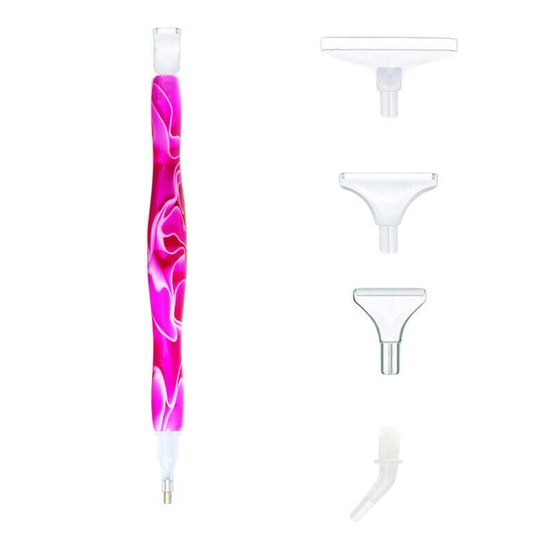 Hand Tools: 5D Resin Diamond Painting Pen Resin Point Drill Pens Cross Stitch Diy Craft Art - Purple